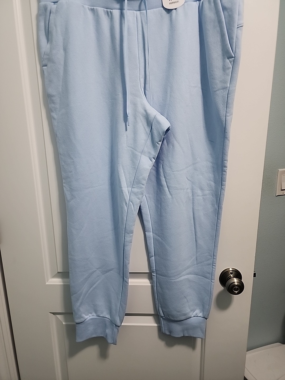 Xersion Light Blue Men's Jogger Sweatpants with Drawstring